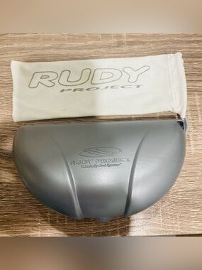 Rudy Project Men's Sunglasses Hard Gray Case  and Protective Sleeve